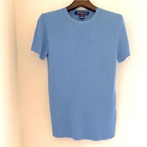 Ralph Lauren Silk Blue T-Shirt